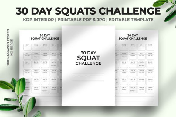 30 Day Squats Challenge KDP Interior: A Practical Resource for Content Creators