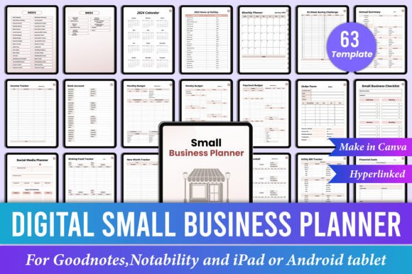 Digital Small Business Planner for iPad: A Comprehensive Tool for Modern Entrepreneurs