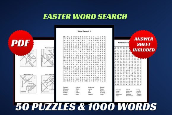 Easter Word Search for Adult