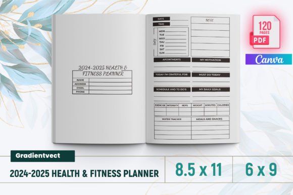 KDP 2024-2025 Health Fitness Planner