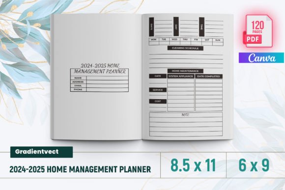KDP 2024-2025 Home Management Planner