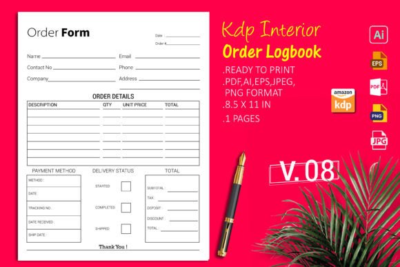 KDP Order Log Book Record Keeping: A Practical Tool for Authors and Publishers