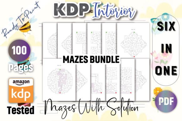 Mazes Bundle Six in One - KDP Interior