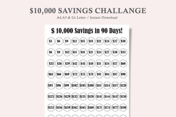 Money Saving Challenge: Track Your Journey