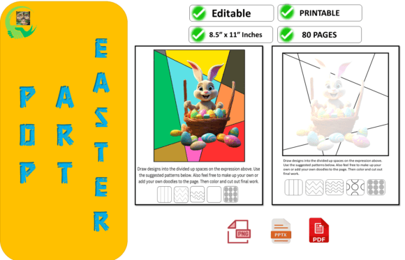 Pop Art Easter Coloring Writing Prompts: A Creative Journey for Boys